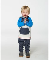 Deux par Deux Toddler Boys Super Soft Hooded Top And Brushed Jersey Pant Set Navy