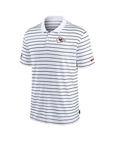 Nike Men's White Kansas City Chiefs Sideline Lock Up Victory Performance Polo Shirt