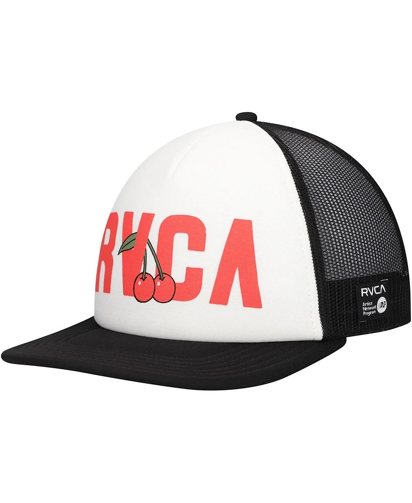 Rvca Men's White Luke P Trucker Snapback Hat