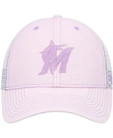 '47 Brand Women's Purple Miami Marlins Haze Mvp Trucker Snapback Hat