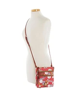 Dooney & Bourke Washington Nationals Game Day Triple Zip Crossbody Purse