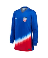 Nike Big Boys and Girls Blue Usmnt 2024 Away Replica Long Sleeve Jersey