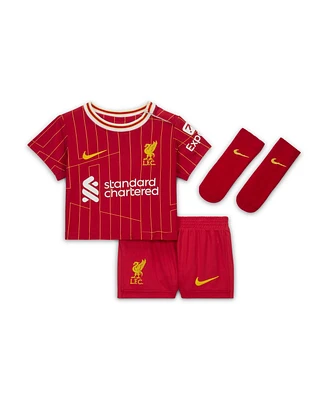 Nike Baby Red Liverpool 2024/25 Home Stadium Kit Set