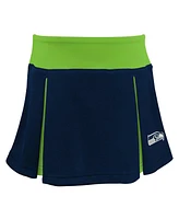 Outerstuff Girls Toddler Navy Seattle Seahawks Spirit Cheer Two-Piece Cheerleader Set with Bloomers