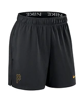 Nike Women's Black Pittsburgh Pirates Authentic Collection Knit Shorts