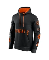 Fanatics Men's Black Cincinnati Bengals Wild Winner Pullover Hoodie