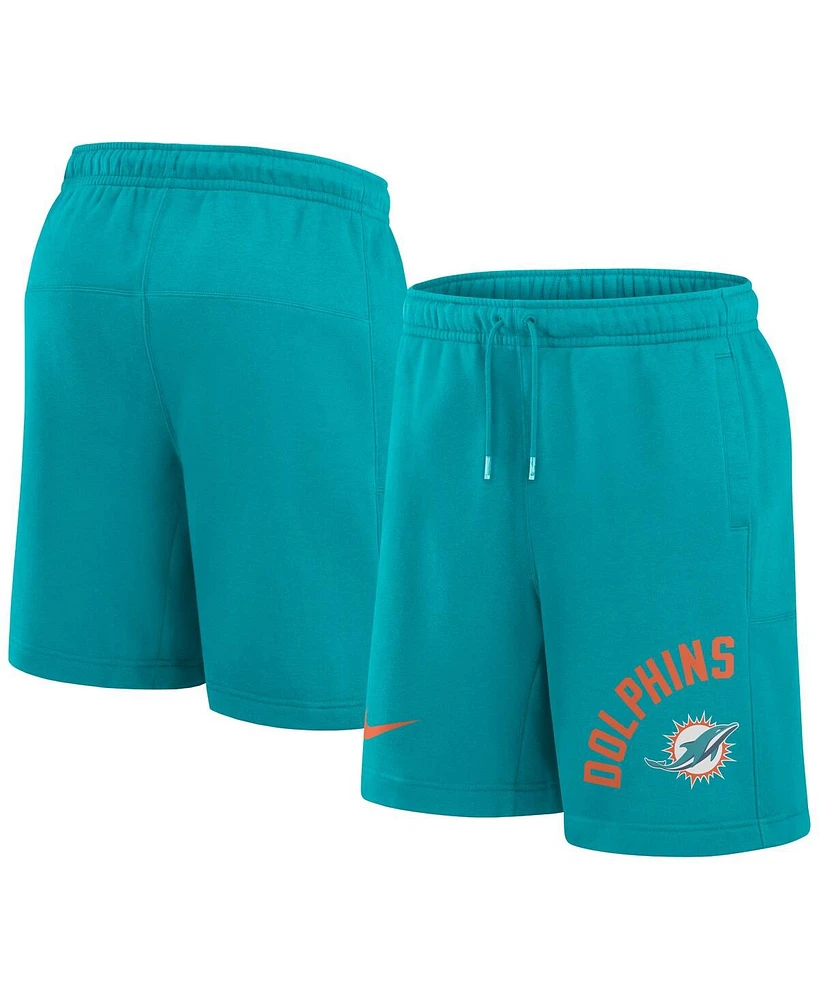 Nike Men's Aqua Miami Dolphins Arched Kicker Shorts