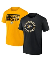 Fanatics Men's Pittsburgh Penguins Serve Combo Pack T-Shirt