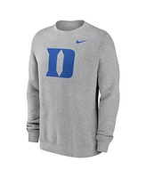 Nike Men's Heather Gray Duke Blue Devils Primetime Evergreen Fleece Pullover Sweatshirt