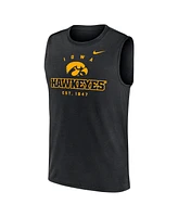 Nike Men's Black Iowa Hawkeyes Primetime Legend Lock Up Performance Muscle Tank Top