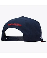 Mitchell & Ness Men's Navy Atlanta Braves Team Tagged Snapback Hat