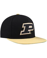 Mitchell & Ness Men's Black/Gold Purdue Boilermakers 2-Tone 2.0 Snapback Hat