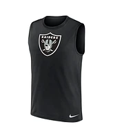 Nike Men's Black Las Vegas Raiders Blitz Legend Muscle Perform Tank Top