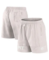 Fanatics Men's Cream Pittsburgh Steelers Elements Shorts