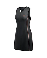 Fanatics Women's Black San Francisco 49ers Studio Boost Athletic Half-Zip Dress