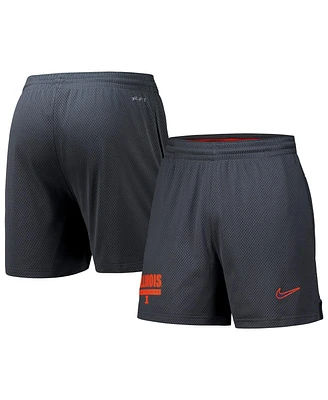 Nike Men's Anthracite Illinois Fighting Illini 2024 Sideline Mesh Shorts