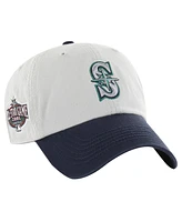 '47 Brand Men's Gray/Navy Seattle Mariners Sure Shot Classic Franchise Fitted Hat