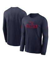 Nike Men's Navy New England Patriots Sideline Performance Long Sleeve T-Shirt