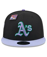 New Era Men's Black/Purple Oakland Athletics Grape Big League Chew Flavor Pack 9FIFTY Snapback Hat