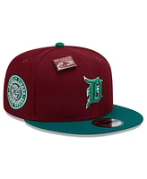 New Era Men's Cardinal/Green Detroit Tigers Strawberry Big League Chew Flavor Pack 9FIFTY Snapback Hat