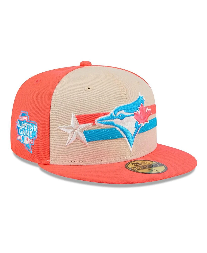 New Era Men's Cream Toronto Blue Jays 2024 Mlb All-Star Game 59FIFTY Fitted Hat