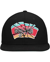 Mitchell & Ness Men's Black San Antonio Spurs Shattered Snapback Hat