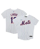 Nike Preschool Francisco Lindor White New York Mets Home Game Jersey