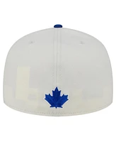 New Era Men's Cream/Royal Toronto Blue Jays Lonestar 59FIFTY Fitted Hat