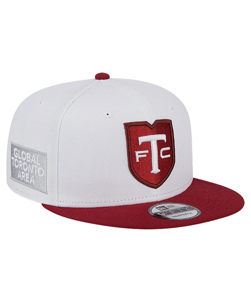 New Era Men's White Toronto Fc Jersey Hook 9FIFTY Snapback Hat