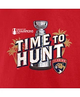 Fanatics Men's Red Florida Panthers 2024 Stanley Cup Champions Local Hometown T-Shirt