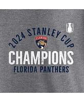 Fanatics Men's Heather Gray Florida Panthers 2024 Stanley Cup Champions Rush Tri-Blend T-Shirt