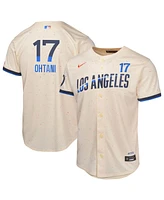 Nike Big Boys and Girls Shohei Ohtani Cream Los Angeles Dodgers 2024 City Connect Limited Player Jersey