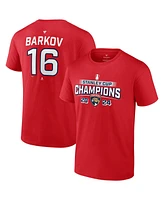 Fanatics Men's Aleksander Barkov Red Florida Panthers 2024 Stanley Cup Champions Power Name Number T-Shirt