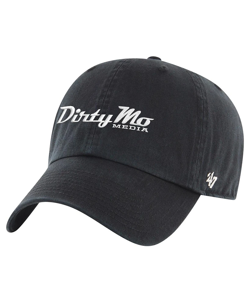 '47 Brand Men's Black Dirty Mo Media Clean Up Adjustable Hat