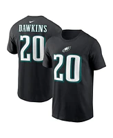 Nike Men's Brian Dawkins Black Philadelphia Eagles Retired Player Name Number T-Shirt