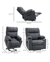 Homcom Lift Chair Recliners for Elderly with Footrest