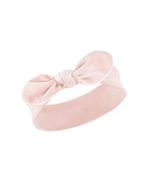 Hudson Baby Baby Girls Cotton and Synthetic Headbands, Velvet Knot, 0-24 Months