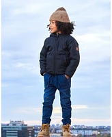 Deux par Deux Toddler Boys Reversible Sherpa Jacket Black - Toddler|Child