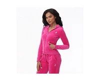 Juicy Couture Women's Scottie Cotton Velour Hoodie