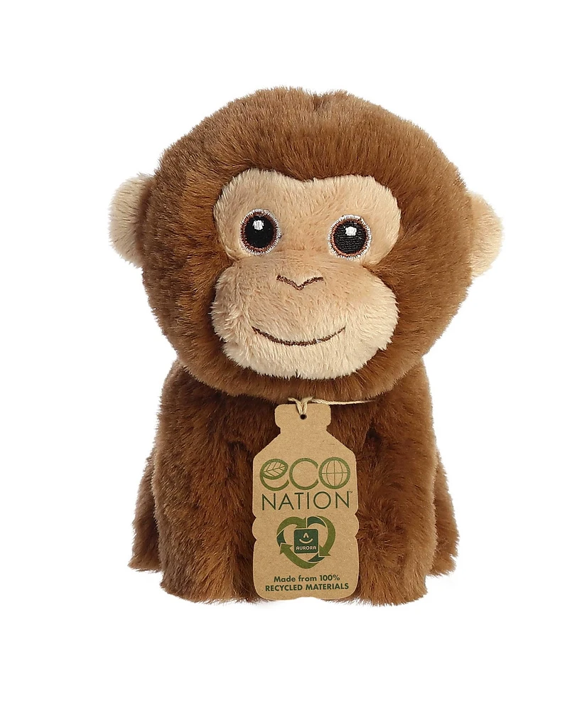 Aurora Mini Monkey Eco Nation Eco-Friendly Plush Toy Brown 5"