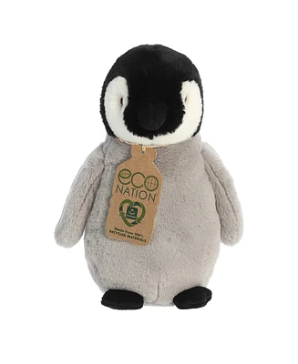 Aurora Medium Baby Penguin Eco Nation Eco-Friendly Plush Toy Gray 10"