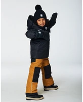 Deux par Big Boys Two Piece Snowsuit Black And Spice