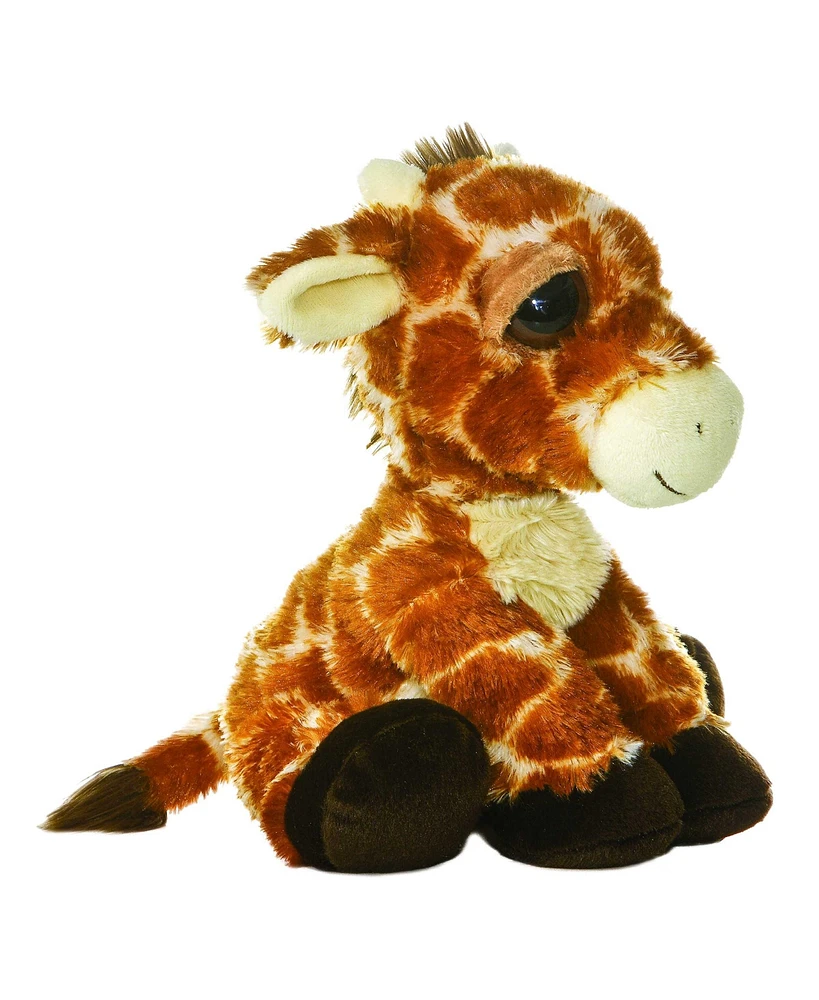 Aurora Medium Gallop Giraffe Dreamy Eyes Enchanting Plush Toy Brown 10"