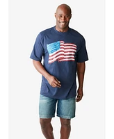 Liberty Blues Big & Tall by KingSize Americana Screen Tee