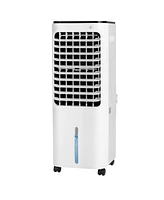 Slickblue 4-in-1 Evaporative Air Cooler with 12L Water Tank and 4 Ice Boxes-White