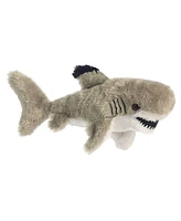 Aurora Small Black Tipped Shark Mini Flopsie Adorable Plush Toy Gray 8"