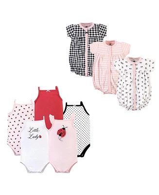 Hudson Baby Girls Cotton Bodysuits and Rompers