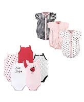 Hudson Baby Girls Cotton Bodysuits and Rompers