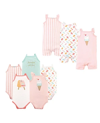 Hudson Baby Baby Girls Hudson Cotton Bodysuits and Rompers