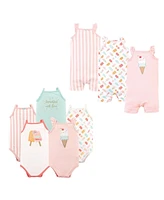 Hudson Baby Baby Girls Hudson Cotton Bodysuits and Rompers